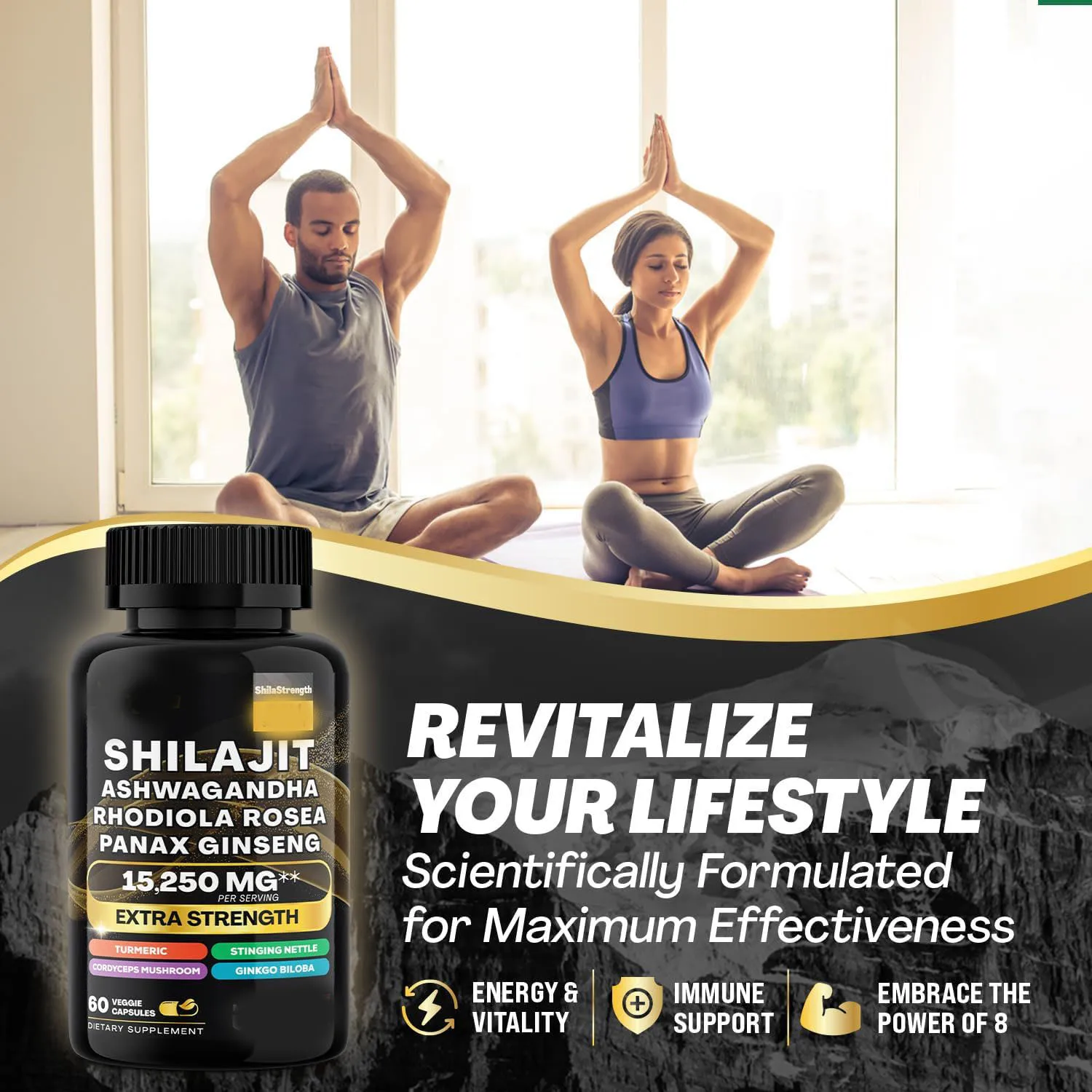 Quality Himalayan Shilajit Capsules For Energy Booster With Ashwagandha ...