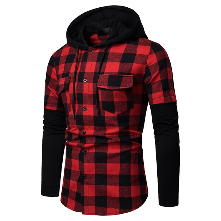 red and black plaid flannel jacket