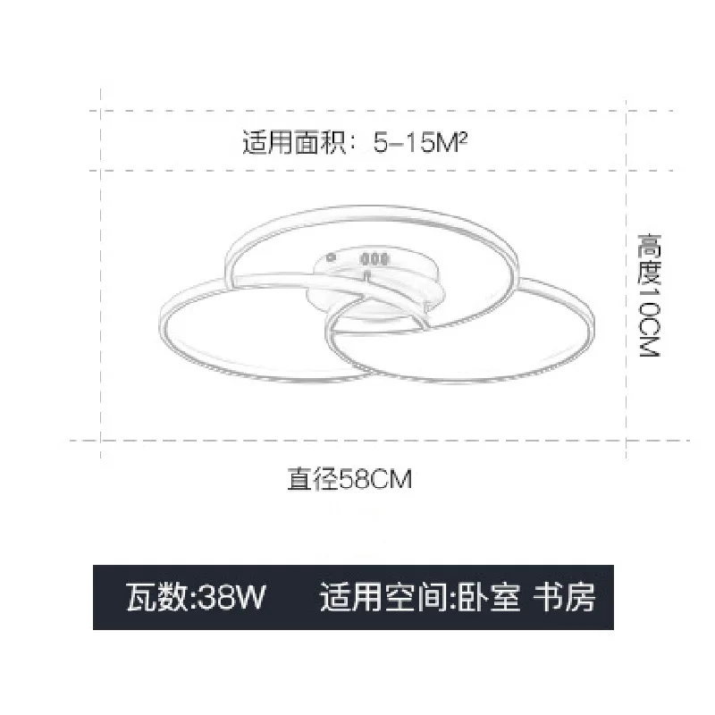 product modern nordic minimalist led ceiling light for home living room and master bedroom simple elegant circle design-22