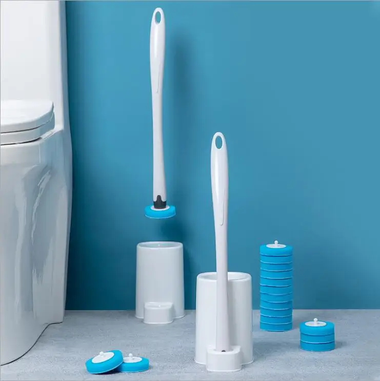 Wall-mounted Available Disposable Toilet Brush With Wand Cleaning ...