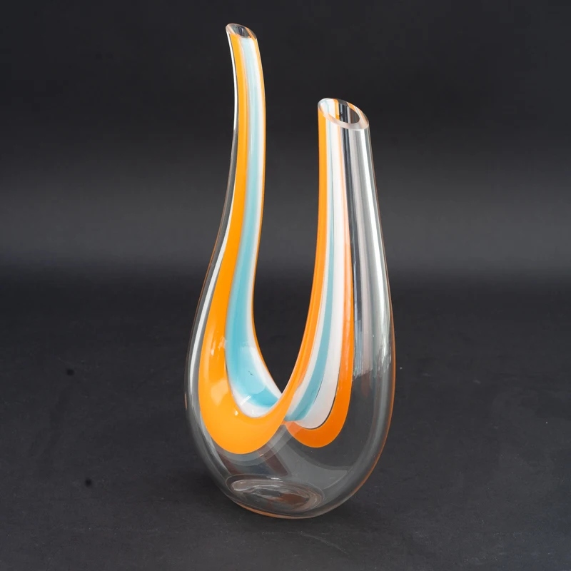 U Shape Crystal Wine Glass Decanter Buy Bohemia Crystal Decanter,Cheap Glass Decanters,Colored