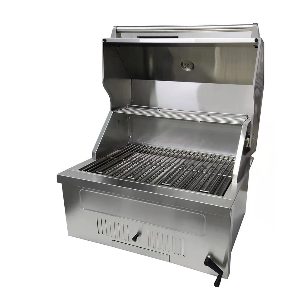 Premium Stainless Steel Built In Outdoor Commercial Bbq Luxury Charcoal