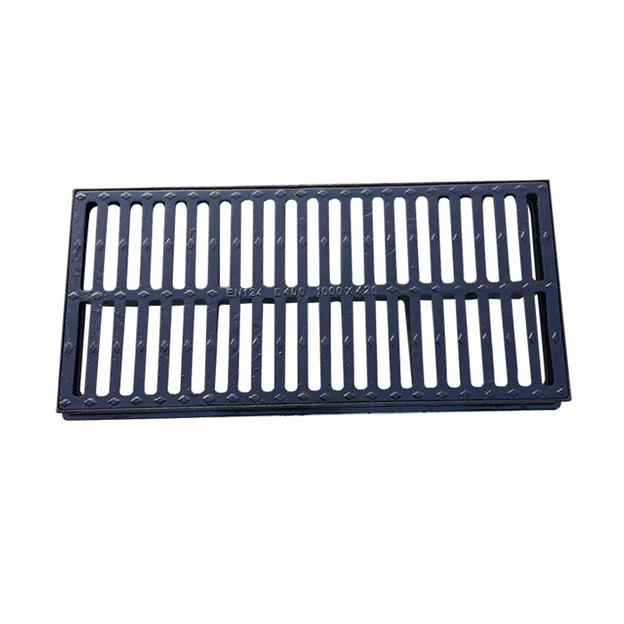 En124 D400 C250 B125 Ductile Cast Iron Manhole Cover and Channel Square Gully Gratings