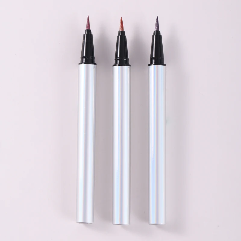 Empty Eyeliner Tube Container,Wholesale Eyeliner Pen Tube Packaging,Rose Gold Rainbow Glitter