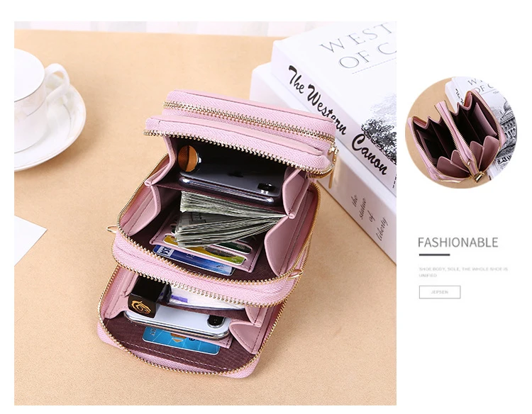 Roomy Pockets Crossbody Mobile Phone Bags Cell Phone Wallet Purse