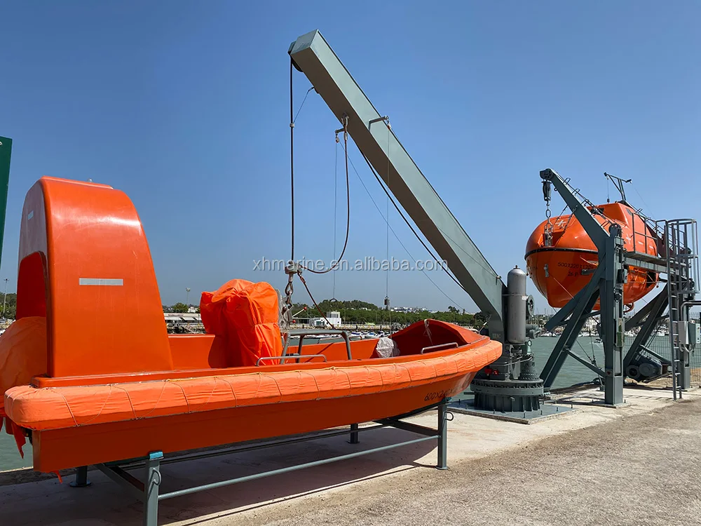 Solas Water Jet Propulsion Fast Rescue Boat With Single Arm Davit (615