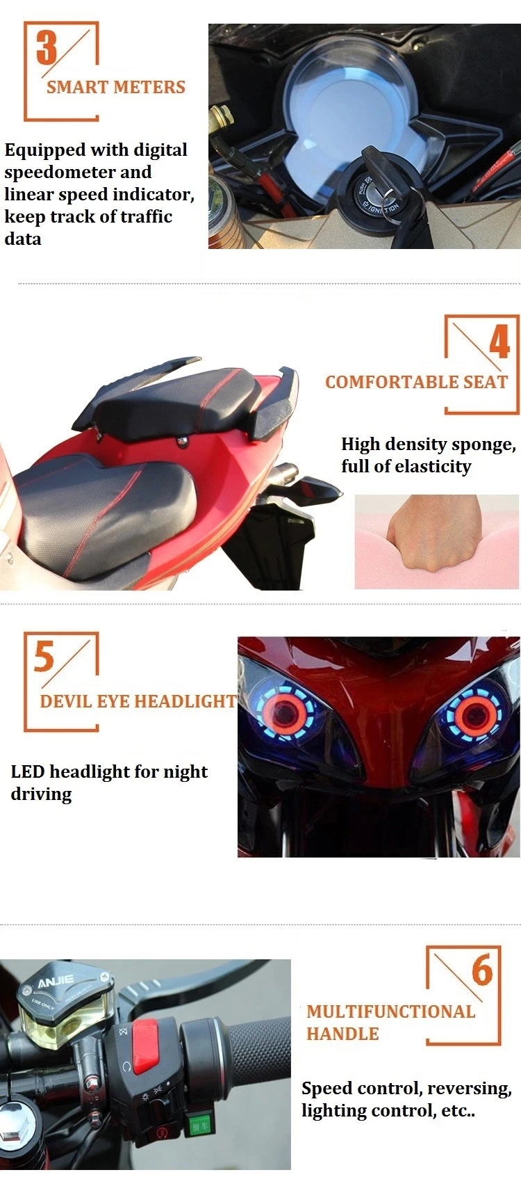 3000w/5000w Electric Scooter Motorcycle With Eec - Buy 700cc Motorcycle ...