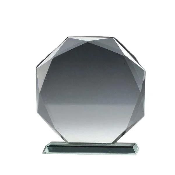 
glass crystal clear transparent acrylic awards with light 