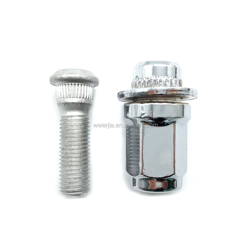 Wheel Lug Stud + Lug Nut For Toyota 9094201058 9094202049 9094202017