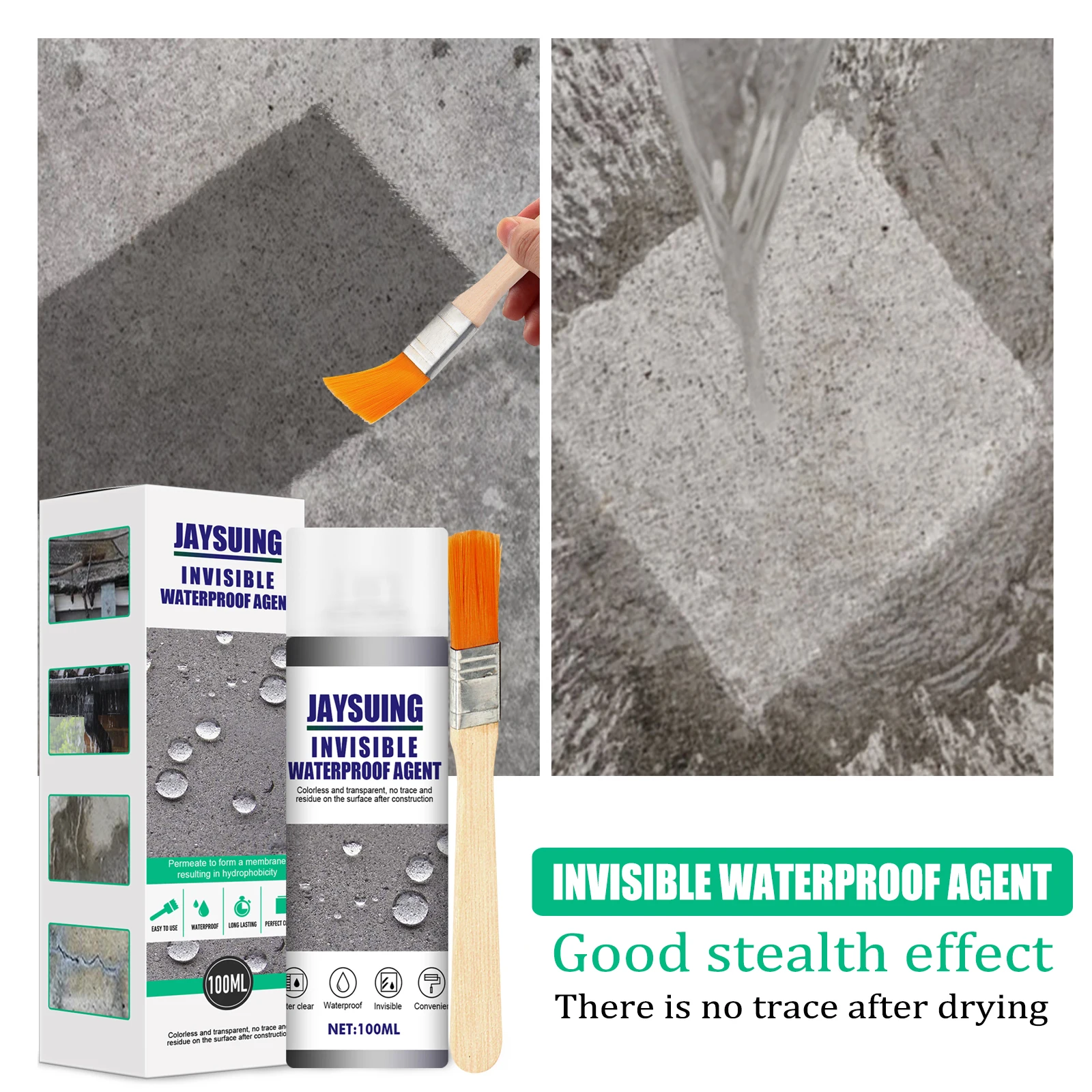 Penetrating Invisible Waterproofing Agent Bathroom Tile Waterproof ...