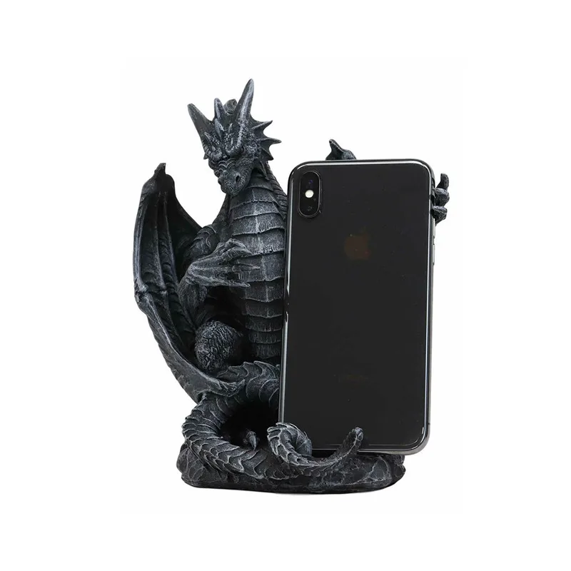 Polyresin Ancient Dragon Cell Phone Holder Home Decor Statue - Buy ...