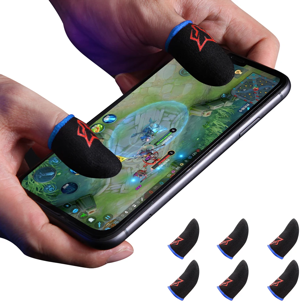 Sarafox Wasp Feelers Sweatproof Gloves 2 Finger Sleeve Sweat-Proof Finger Cover for Phone Gaming Touch Screen Thumb