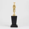 Gold plated metal trophies, doctor figurine model accessories plated plastic trophy apply to prize presentation & souvenir