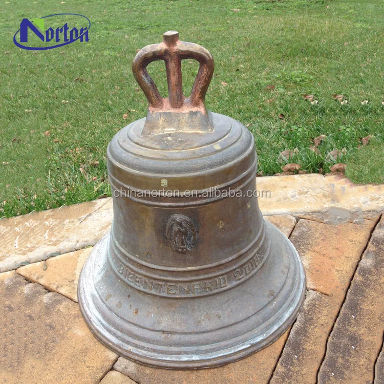 European Style Custom Finishes Antique Metal Craft Temple Bell Bronze