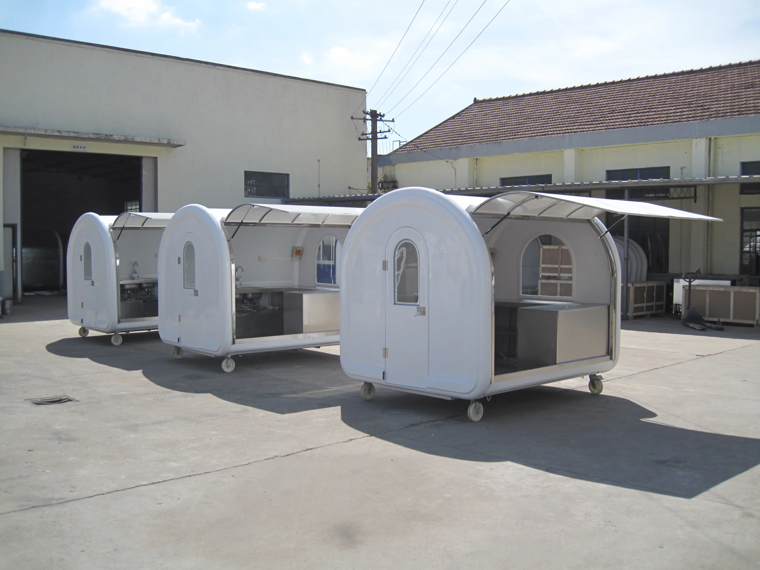 New design mobile food cart with kitchen equipment for sale