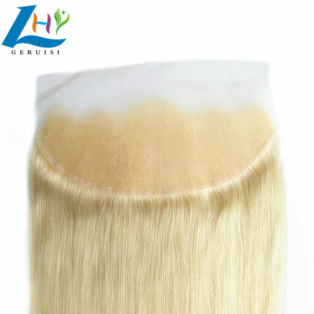 Newly launched High Quality Customized 613 blonde Silky Straight 13x4 lace frontal virgin Brazilian human hair lace frontals