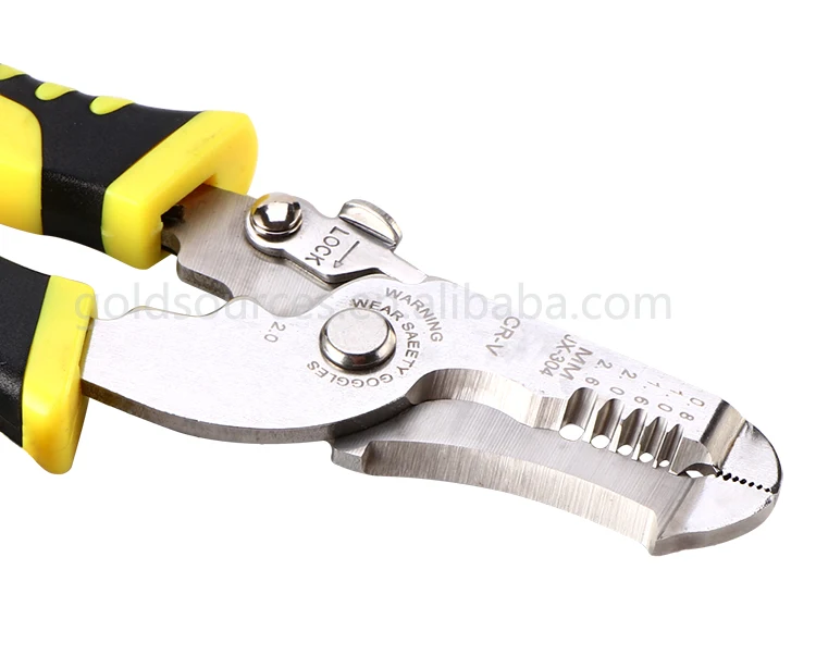 Electrical Wire Strippers Cutter Stripping Adjustable Pliers Electrician Tool US 