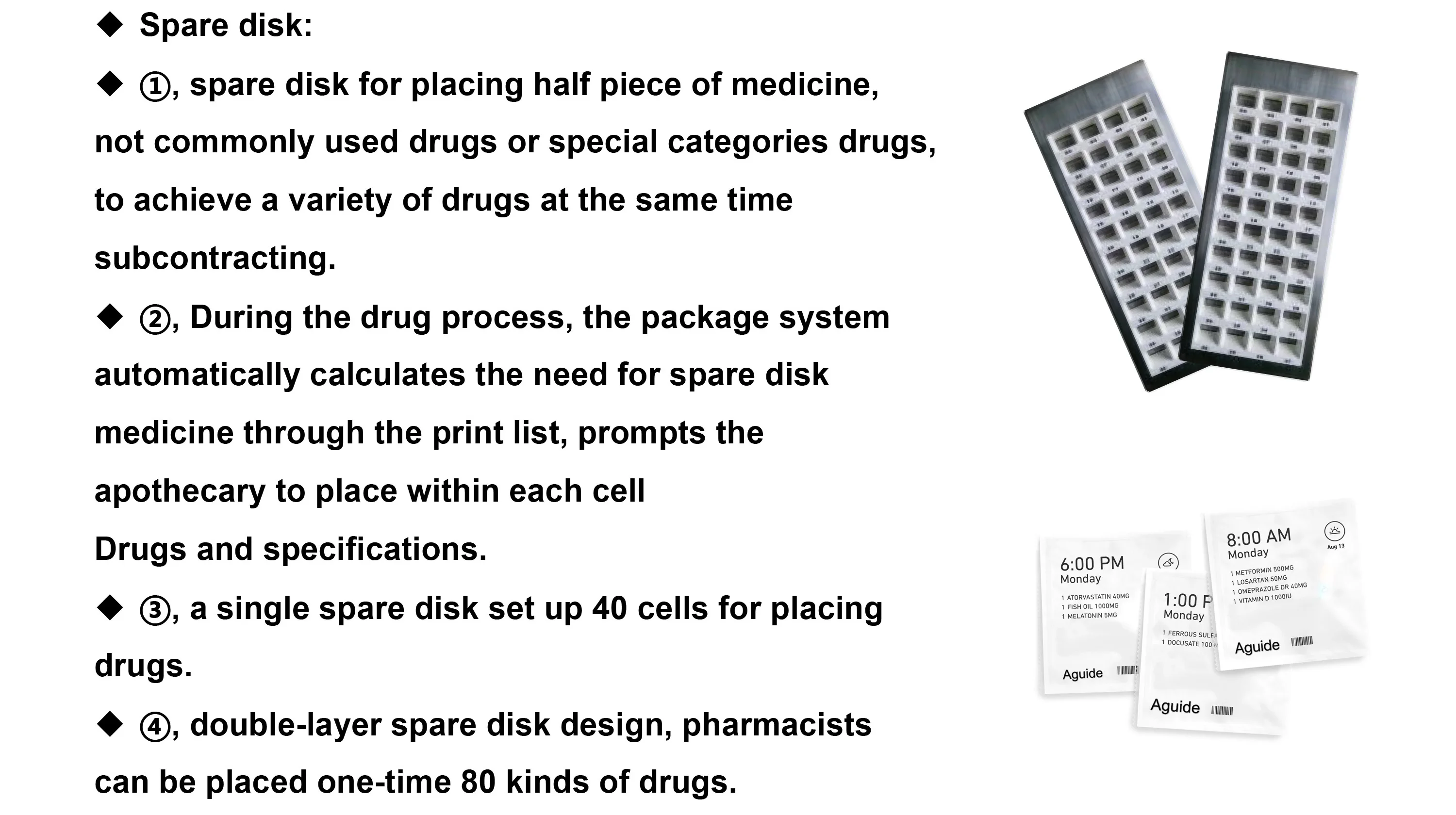 Factory Price Medication Packaging&dispensing System Adherence Pouch
