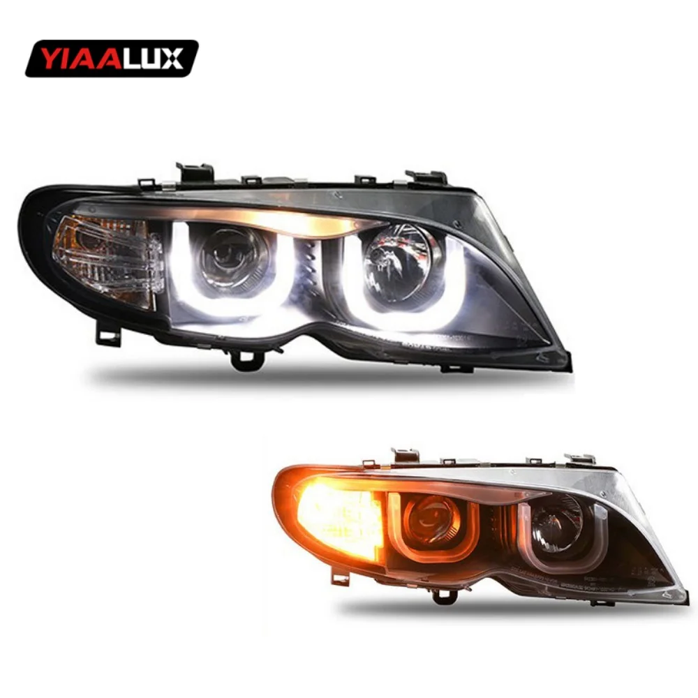 product car headlights for bmw 3 series e46 2001 2004 4 doors led car lamps daytime running lights dynamic turn signals car accessories-17