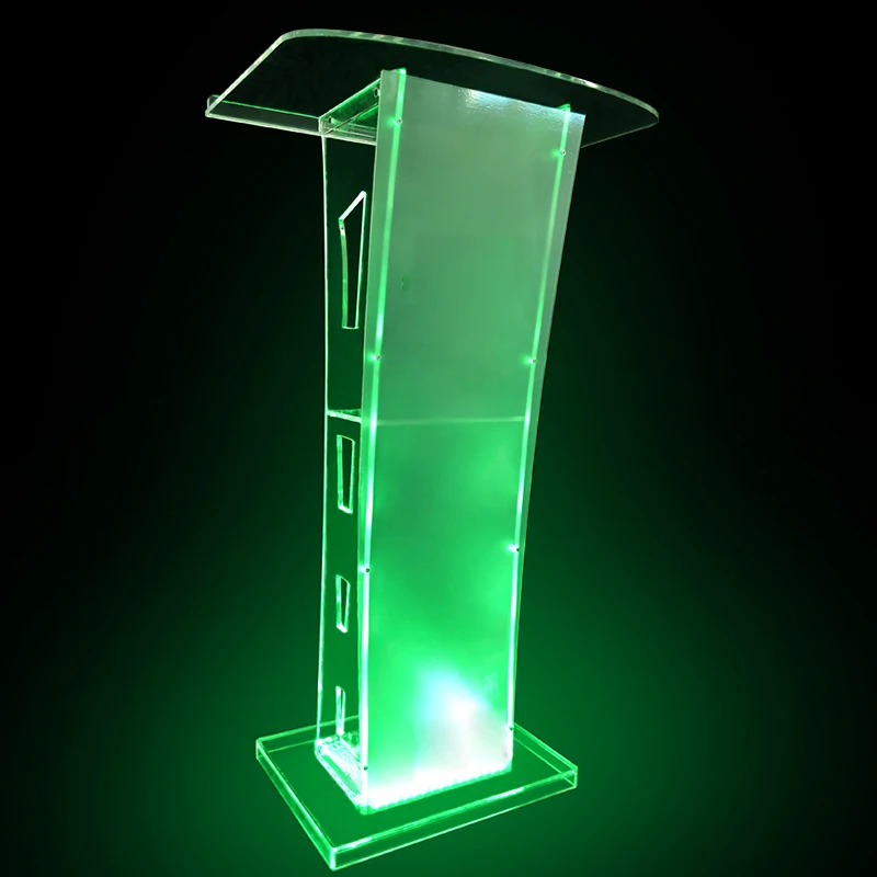 design of acrylic rostrum modern church podium church rostrum