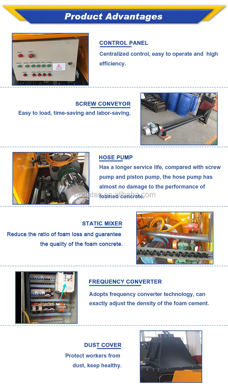 Clc lightweight foam concrete machine