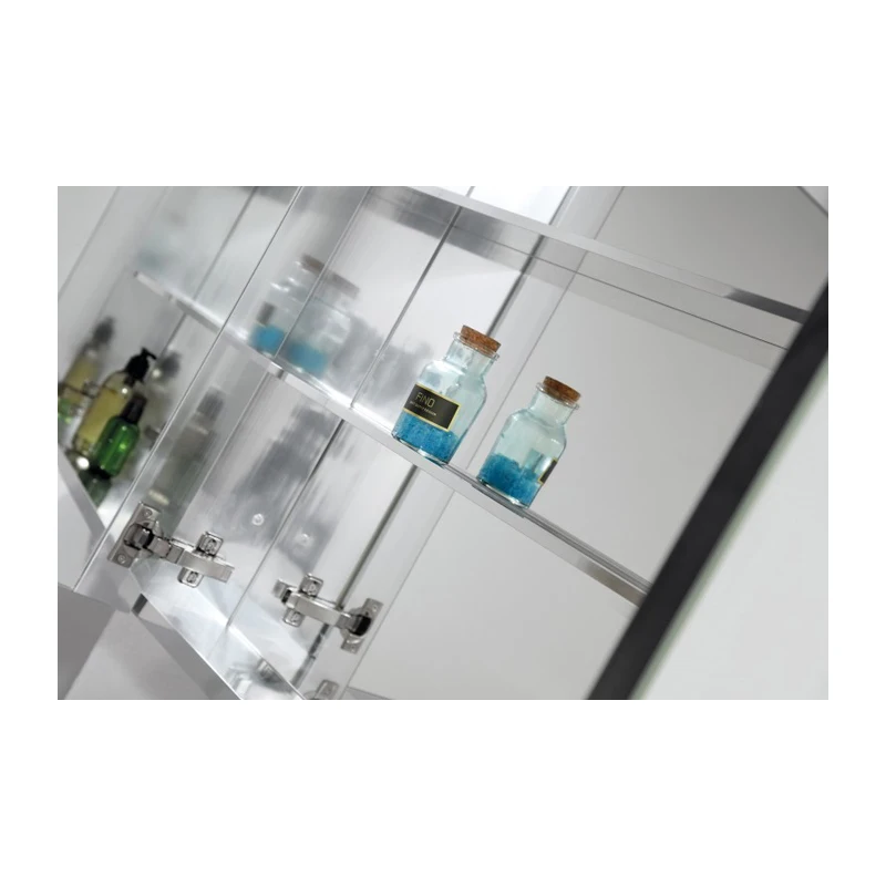 Adjustable Lighting Touch Switch Mirror Cabinet Smart Mirror Cabinet Bathroom Mirrored Vanity Cabinet