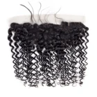 Wholesale Peruvian Human Hair Ear To Ear Swiss Lace Deep Wave Frontal