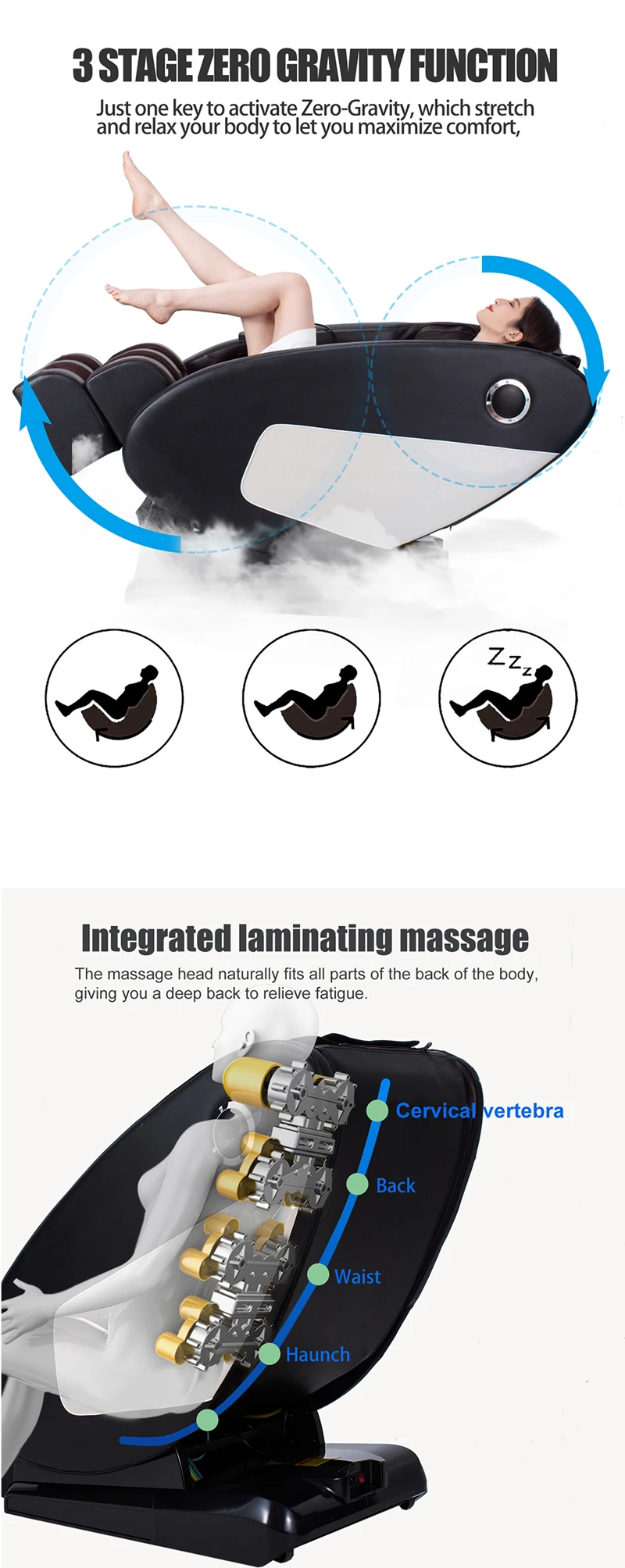 Best Electric Massage Chair Recliner With Full Body & Head Massager