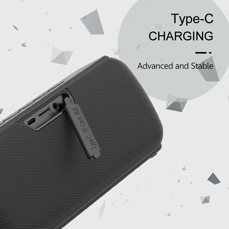 YZTEK New design Fabric bluetooths Speaker 60W Sport outdoor wireless Bluetooths speaker portable - ANKUX.COM