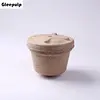 Eco friendly Disposable Recycled Paper Pulp Molded Rubbish Bin,Trash Can