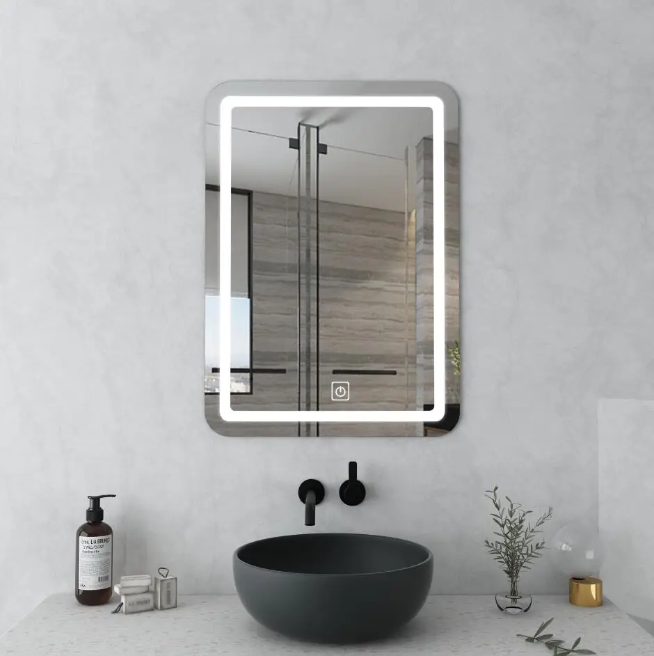 Wholesale modern custom design smart bathroom led light mirror