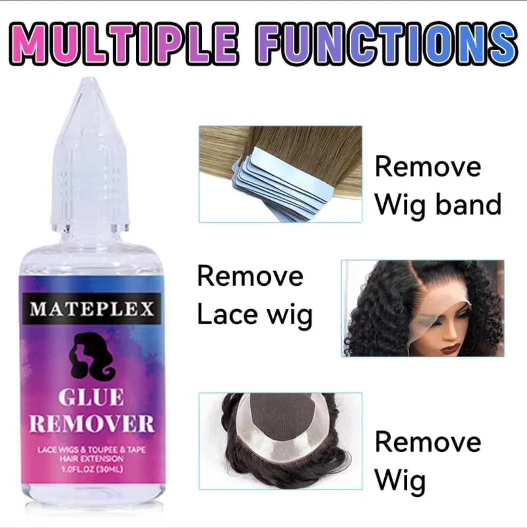 Custom Logo Alcohol Based Tape Remover For Hair Extension Lace Wig
