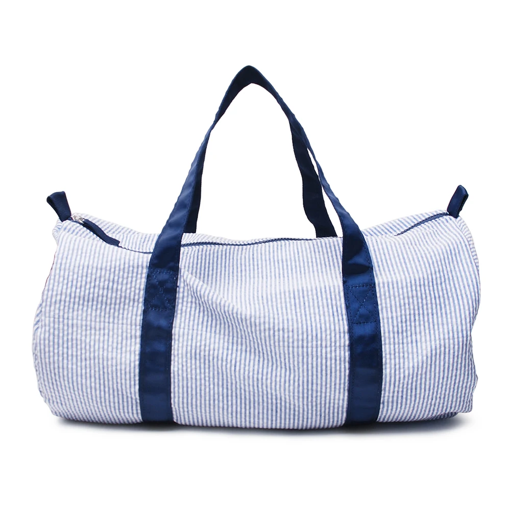 Seersucker Travel Navy Bag.jpg