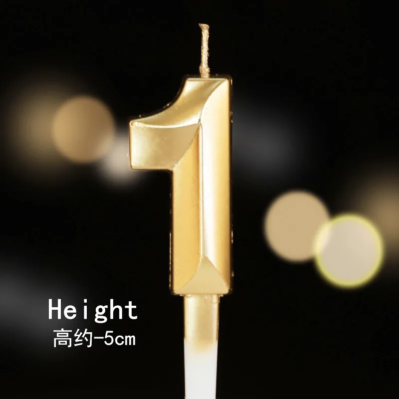New Arrivals Gold Diamond Digital 09 Cake Candle For Wedding Birthday