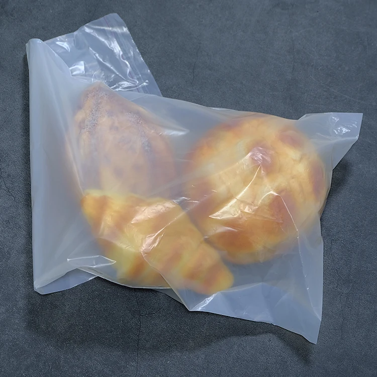 食品安全面包包装可生物降解pla   pbat定制可堆肥半透明袋