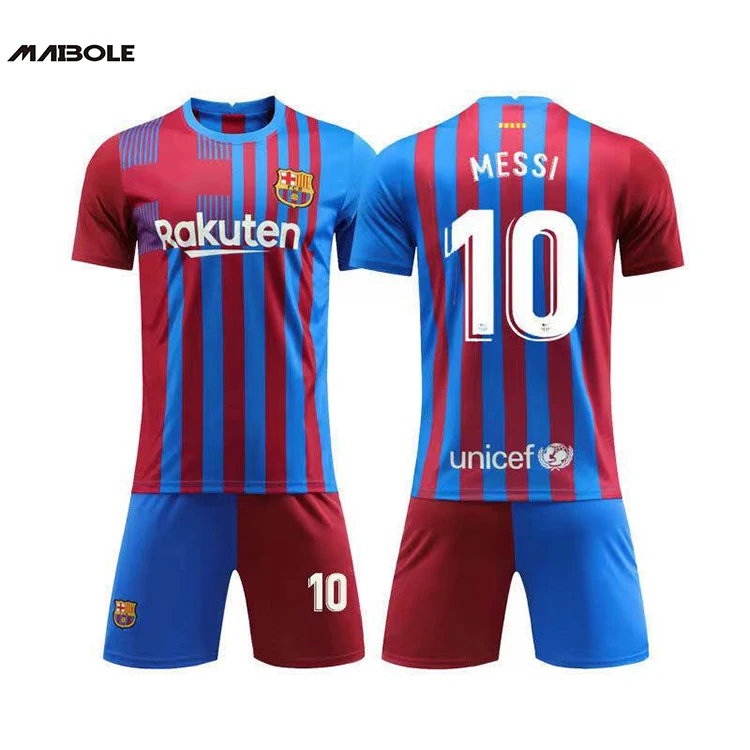 BIRDBOX Youth Sportswear Paris Leo Messi 30 Kids Home Soccer Jersey/Shorts  Bag Keychain Football Socks Set