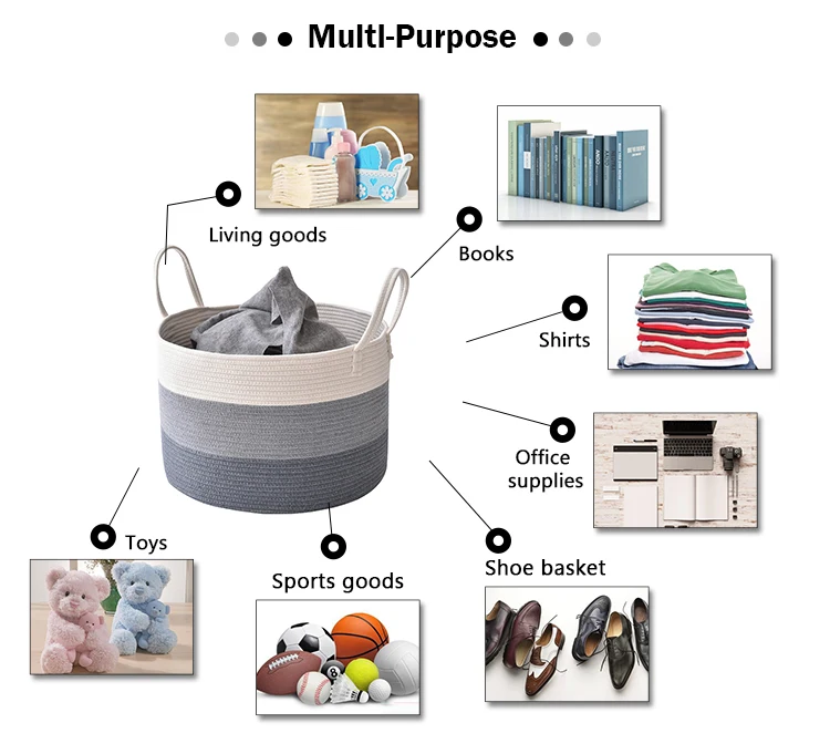 Decorative Wholesale Cotton Rope Storage Baskets And Gift Basket Buy