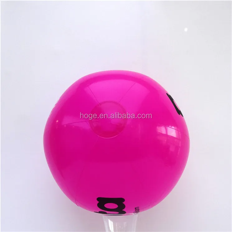 Lovely Pvc Ball Custom Size Inflatable Hot Pink Beach Ball For ...