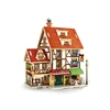 2019 New French Architectural Furnishing Articles Creative Wooden Collage Assembly Puzzle Handmade Gift Handicrafts Home Decor