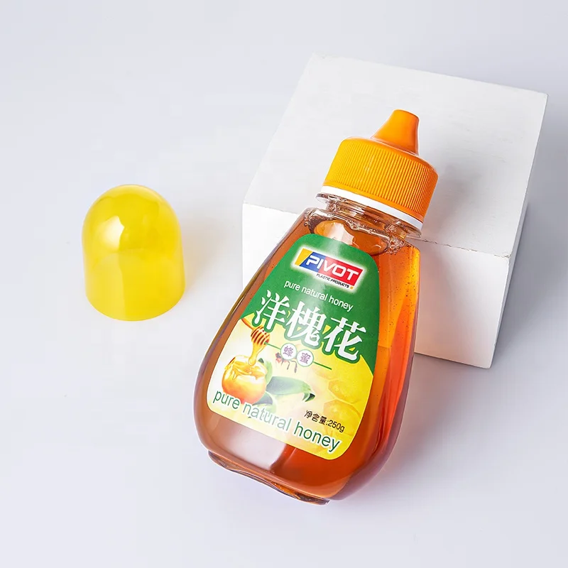 Squeeze Plastic Honey Packaging Bottle For Honey Food Grade Container