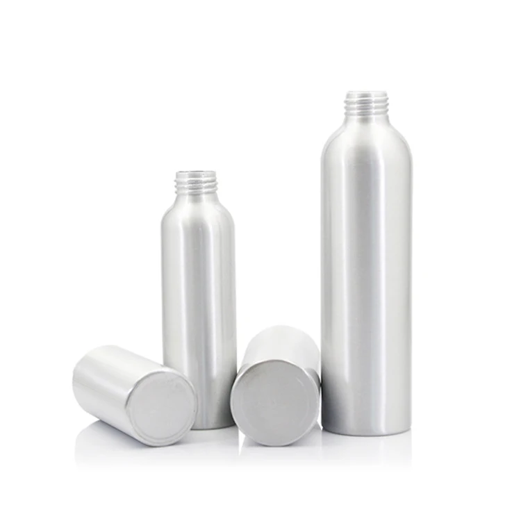 Custom 50ml 100ml 250ml Fragrance Essential Oil Cream Lotion Aluminium bottle for Cosmetics