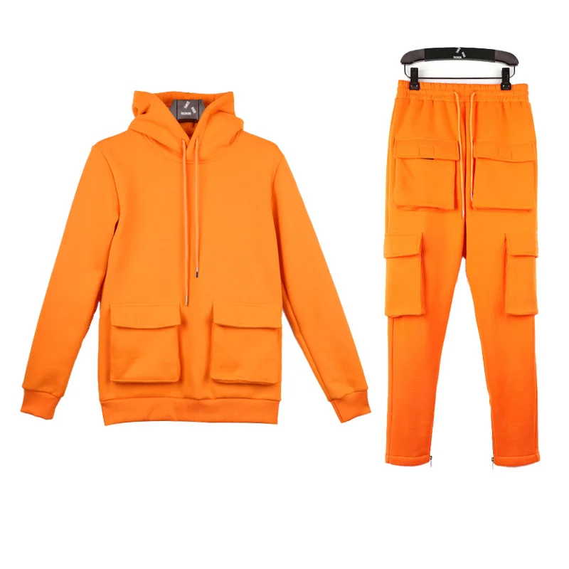 orange jogging suit