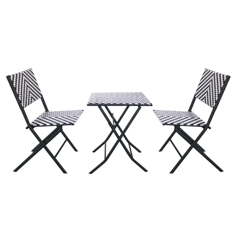 Rattan Chair Folding Rattan Chair Outdoor Leisure High Bar Chair Rattan
