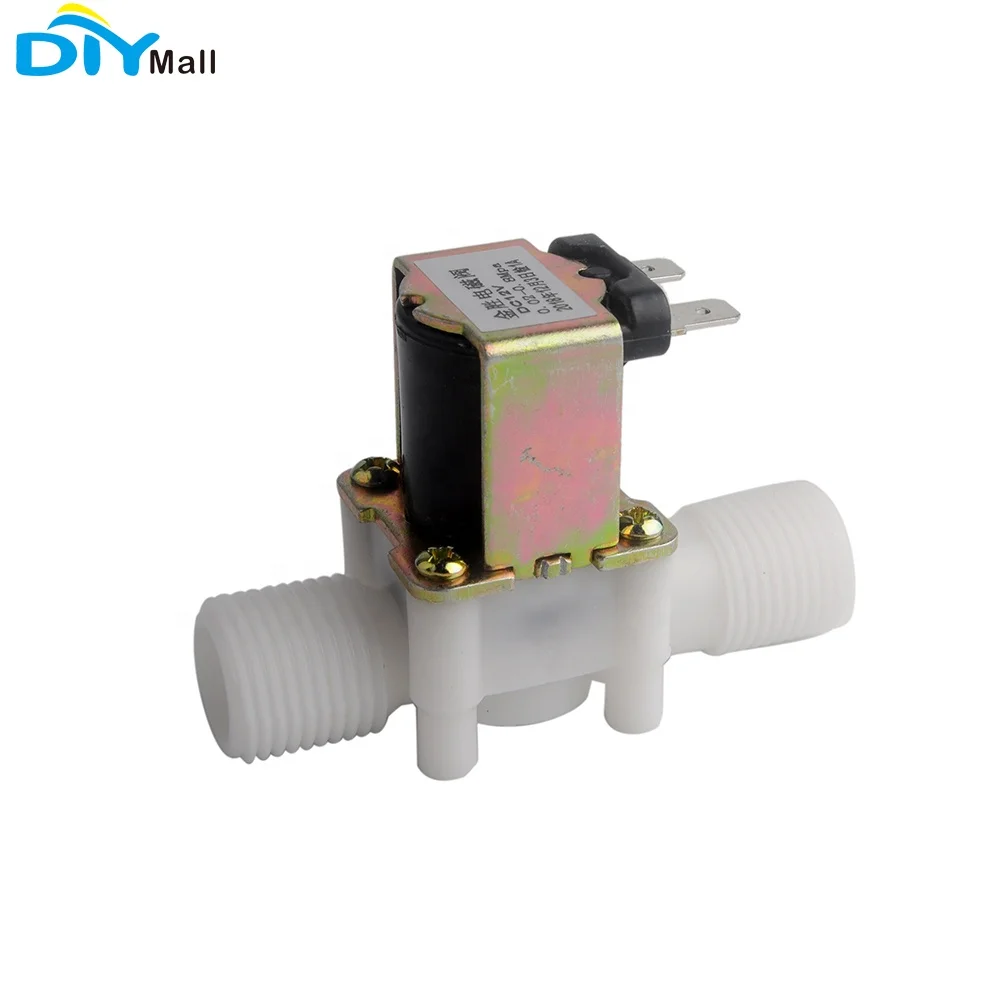 Electric Solenoid Valve Magnetic 1/2 DC 12V N/C Water Air Inlet Flow Switch Normally Closed 