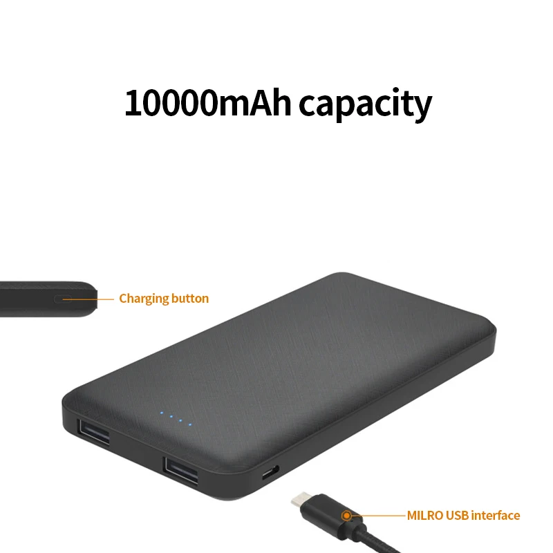 consumer electronics mobile slim power bank 10000mah powerbank for phone - ANKUX.COM