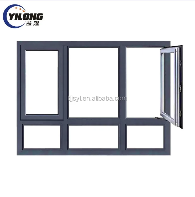 noise reduction soundproof glass aluminum profile sliding windows