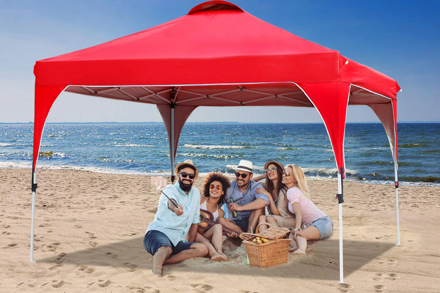 10x10ft Pop Up Canopy Outdoor Portable Tent Folding Shade Canopy Air