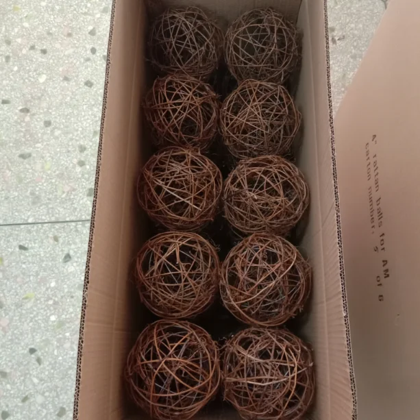 6 Inch 15 Cm Nesting Ball Natural Twig Vine Ball Rattan Christmas Ball