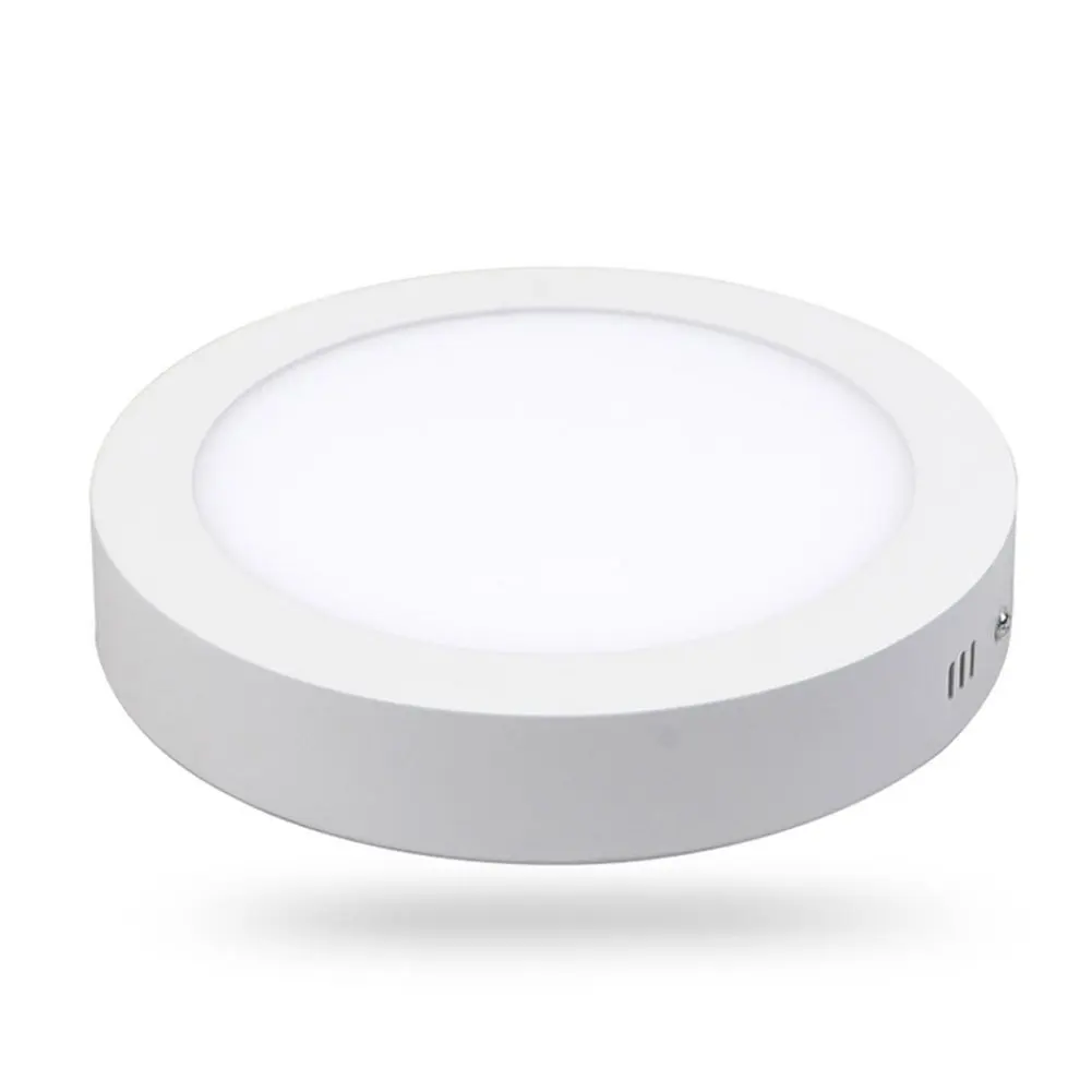 high quality  slim panel  round led surface recessed  led panel light 18w isolated driver 85v-265v