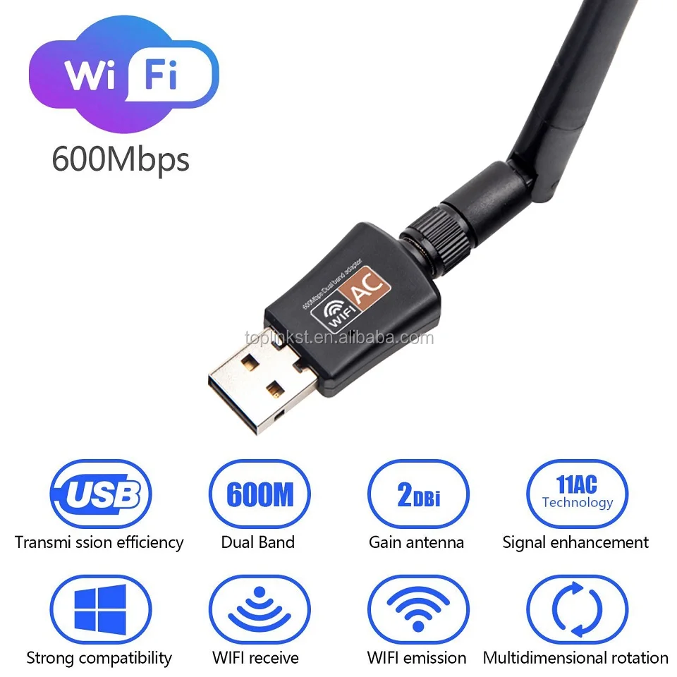 Realtek 8811cu Wireless Lan 802.11ac Usb Nic Realtek 8811cu 802.11ac 433mbps + 150mbps 2.4g和5g双频卫星接收器600mbps Wifi